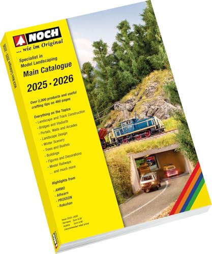 NOCH® Katalog 2025/2026 Englisch, mit Modellbahn Inspiration, für alle Spurweiten und Maßstäbe, Voller Ideen!
