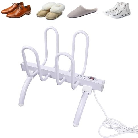 WUCIOA Standing Shoe Dryer, 2 Pairs 4 Pairs Freestanding Electric Shoes Dryer, Intelligent Thermostat, Dehumidify Warmer, Low Noise, Shoe Drying Rack for Boots, Leather Shoes, Socks(2 Pairs)