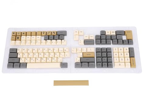 Topiky KeyCaps del Profilo XDA, 125 Tasti di Sublimazione Colorante PBT Set per Tastiera Meccanica con Piena compatibilità, Tasti Tastiera Sublimati PBT per 60% di Layouts Al 100% TKL