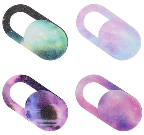4 Pezzi Copri Webcam, Luce Stellare, Webcam Cover Pc Portatile Ultra Sottile Copertura Camera Slider Per Laptop Pc Computer Cameraphone Tablet Smartphones Noteboook Tesla Model 3 Y Macbook