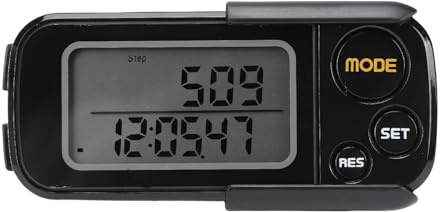 Drfeify Podomètre 3D Compteur Très Précis pour Hommes Femmes Traqueur de Marche Noir pour Les Amateurs de Fitness âgés
