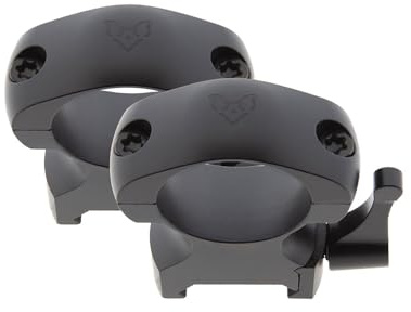 BAT VISION | Anneaux amovibles en acier 30 mm à dégagement rapide avec réglage de 2 vis pour rail Weaver - Picatinny |