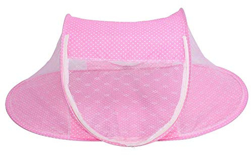 Moustiquaire Bébé Pliable Pop-up Portable Anti-Moustiques pour Voyage et Extérieur Berceau de Lit Tente Protection Idéale Nouveau-né