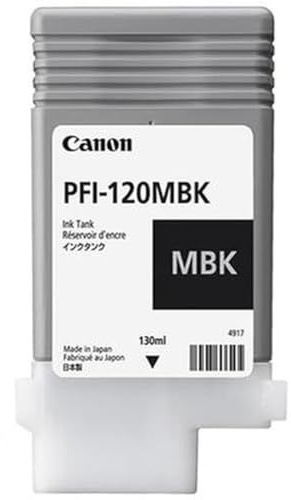 Canon PFI120MBK passend für IPF TM200 Tinte matt schwarz 2884C001 130ml