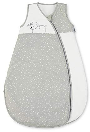 Sterntaler Sommer-Schlafsack Schaf Stanley für Kleinkinder, Reißverschluss, Größe: 70, Grau