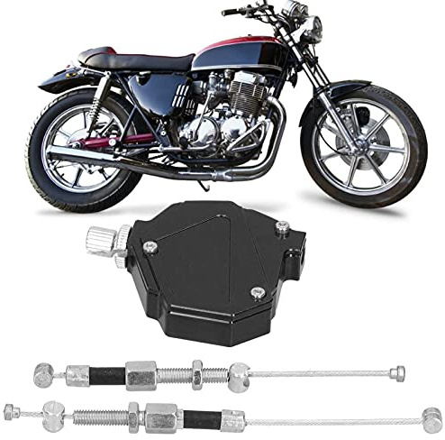 Hapivida Frizione Acrobatica Universale in Alluminio CNC Boosters Freno per Moto Acrobatica Leva Del Cavo Della Frizione a Strappo Sistema di Cavi Facile da Tirare per Moto da Cross(Nero)