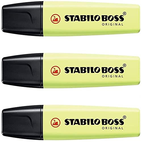 STABILO BOSS ORIGINAL Textmarker Pastell Lime 3er Set