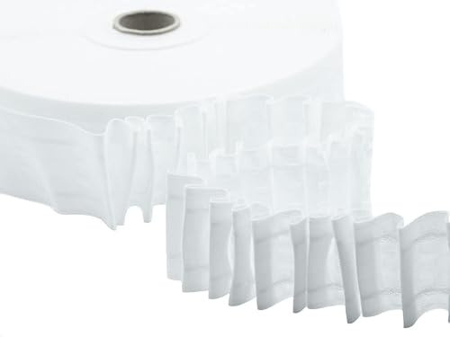 Furlanis - Multitaschen Gardinenband 5 Taschen 2 Stränge, Italienischer Stoff - 55 mm
