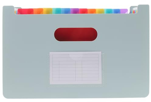MAGICLULU Fächermappe Erweiterbare Dokumentenmappe Quittungsorganizer Für Büro Und Schule Tragbare Aktenordner Mit Mehreren Fächern Langlebiges Material Für Belege Und Unterlagen