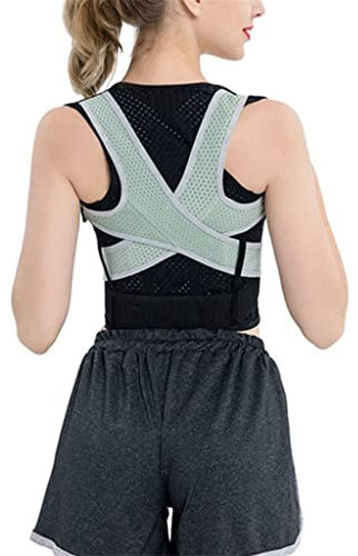 EyeWeb Haltungskorrektur, Rückenstütze, Schlüsselbeinstütze, stoppt Slouching und Buckel, Verstellbarer Rückentrainer, Unisex (Farbe: Schwarz, Größe: L-Code) Hopeful