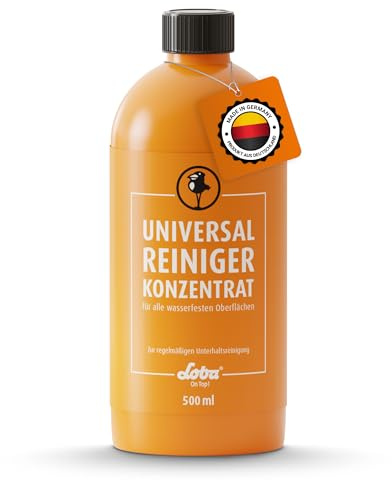LOBA Universalreiniger 500 ml Konzentrat für 50L - Für Böden & Oberflächen aus Holz, Kork, Vinyl, Laminat - pH-neutral & Schlierenfrei, Schnell trocknend - Reinigungsmittel zur Verdünnung