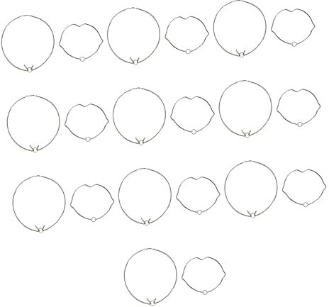 Homoyoyo 20Pcs Bulb Holders Clips Set for Downlights Spotlights Includes Small Double Ears and MR16 Large Rear Clips Metal Fits 35-54mm Bulbs Easy to Use Garage