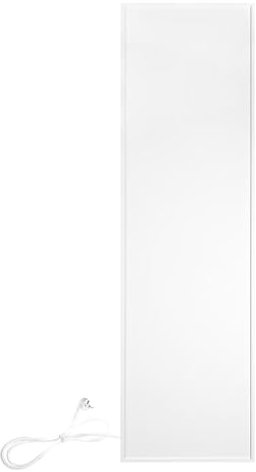 WarmlyYours Pannello radiante elettrico, calore a infrarossi, bianco, 400 W, 30x120 cm, funzionamento silenzioso, a parete, alluminio