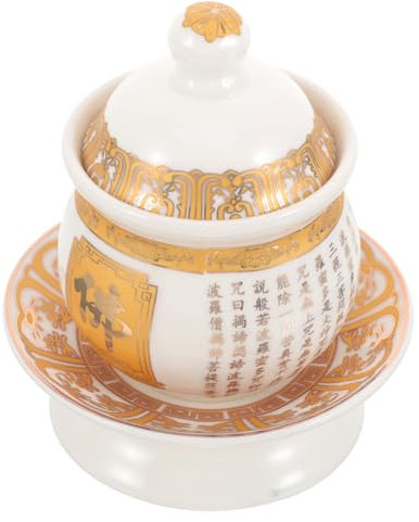 Zerodeko Teetasse Kelch Für Die Anbetung Des Buddhistischen Tempels Buddhismus Wasserbecher Buddhistische Opferschale Chinesischer Wasserbecher Zen-tee Tribut Cup Buddha Keramik