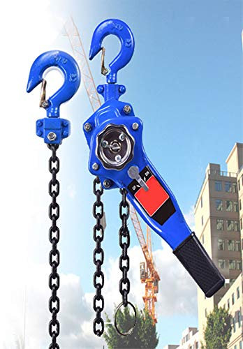 Manual Winch,Lever Hoist Come Along, Manual Chain Hoist 0.75t/1.5t, Hand Lift Block Ratchet Puller Fall Hoist with Chain Anti-slip Ring, Material Handling Products for Warehouse ( Color : 1.5t(6m) )