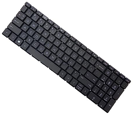 budiniao Laptop Keyboard Input Apparatus Keypads Black Frame Protector Dust Cover Sensitive Replacement for Pavilion 15-CX
