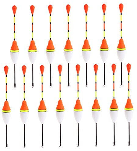 Mipcase 15pcs Fishing Floats Fishing Bobber Coarse Buoy Carp Floats for Outdoor Material Essential Accessories Random Color