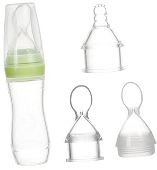 JOINPAYA 3St Säugling Silikonlöffel für Babys Silikonflasche für Babynahrung Quetschlöffel Feeder Futterautomat für Babynahrung babyflaschen Stillflaschen Silikon Nuckelflasche