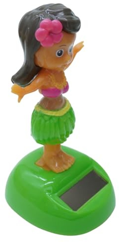 Décor De Tableau De Bord De Voiture Solaire | Figure De Tableau De Bord De Voiture Oscillante | Figure De Tableau De Bord Tremblante | Véhicules Ornement Fille | Figurine Pivotante Pour Tableaux De Bo