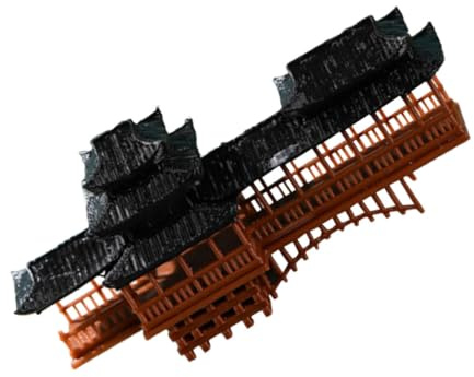 HOLIDYOYO Mini Pagoda in Plastica Per Giardino Giapponese Decorazione Bonsai Paesaggio Acquario Statua Accessori Per Casa Delle Bambole