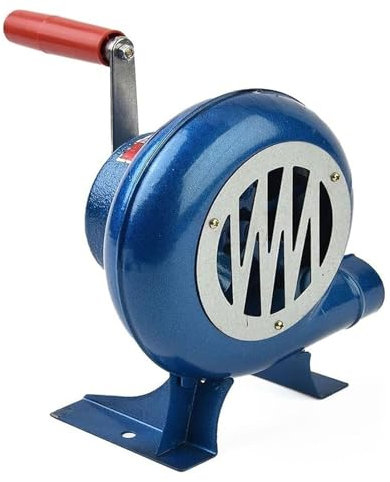 Fuelle para Barbacoa, Manivela Herrero Forja Soplador, Soplador De Barbacoa, Fuelle De Barbacoa, Fuelle De Chimenea, Soplador Manual para Chimenea, Carbón Vegetal, Camping, Barbacoa Cocina(80W)