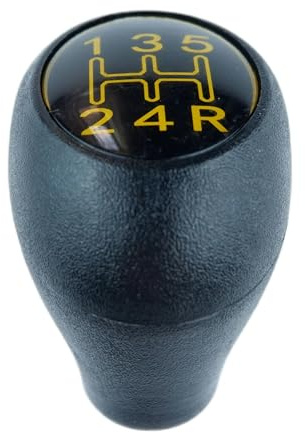 Copricambio Per Peugeot Per 504 505 205 309 Nero e Argento/Rosso/Verde/Giallo Leva del pomello del cambio a 5 velocità Coprileva del cambio(Yellow)