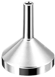 Mini entonnoir en aluminium avec filtre amovible – Parfait pour les besoins d'huile de cuisine, de liquides et de mise en conserve (métallique - 10 pièces)