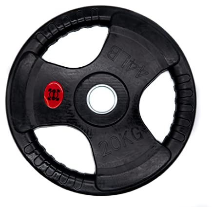 GYM DISTRICT Hantelscheiben 50mm - Fitness-Gewichte für jede 50mm-Olympia-Hantelstange - Gusseisen, gummiert, praktische Griffe - Ideale Trainingsgewichte für dein Home Gym - Verschiedene Gewichte…