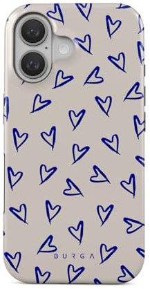 BURGA Handyhülle für iPhone 16 Plus – Unisex Hybrid-Schutzhülle mit stoßdämpfendem TPU & kratzfester Außenschale, erhöhter Displayrand, MagSafe-kompatibel, kabelloses Laden, stylisches Design