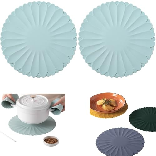 Sottopentola Novità 2025 Sottopiatti in silicone resistente al calore, sottopentola antiscivolo per cucina e tavolo(6 colori) X2