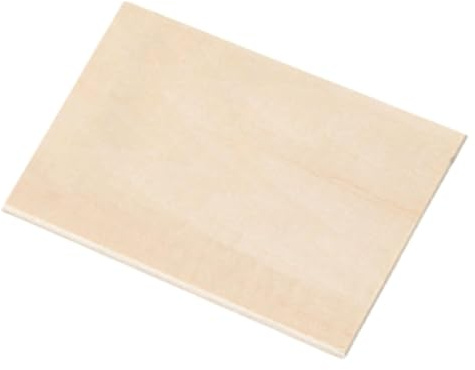 1Pack Basswood Sheets for Crafts,Plywood Sheets with Smooth Surface for Laser Engraving and Cutting, Architectural Models, Staining(0.3x15x15cm)