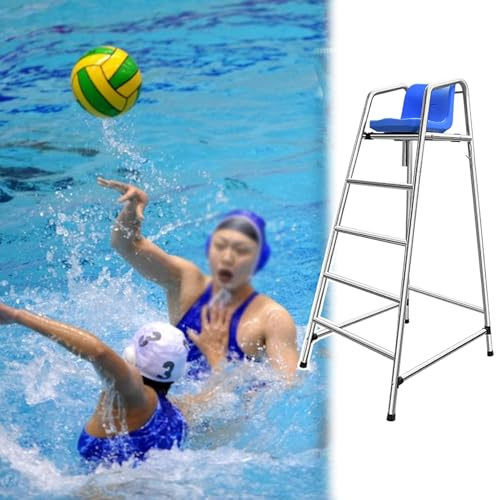 Chaises de sauveteur hautes, chaise de sauveteur pour piscine publique, tabouret de bar amovible en acier inoxydable pour porche extérieur, lac, plage, arrière-cour, chaises longues surélevées pour