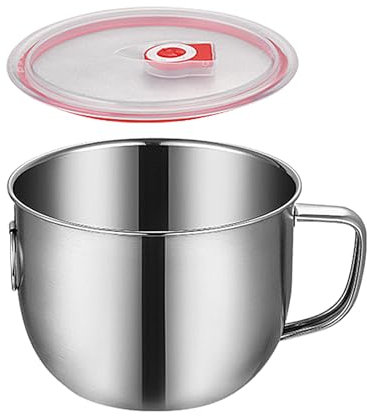 CAPA DE POTO DE PARA DEL ACEITE - Separador De Aceite De Acero Inoxidable Con Tapa | Filador De Salsa De Cocina Y Separador De Grasa | Lata Para Cocinar Carne De Res, Pollo | Herramienta De Extracción