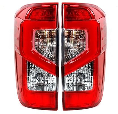 YMYYQW Antinebbia posteriore 2 pezzi di lampade per Navara Np300 2015 2016 2017 2018 2019 2020 2021 fanale posteriore a LED per auto luce freno D23 fanale posteriore