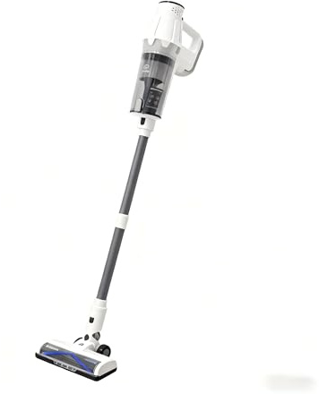 ElecKeys Akku Staubsauger 48000Pa/580W/65Min Staubsauger Kabellos mit LED Display, Selbststehend, Anti-Tangle-Bürste (Grau)