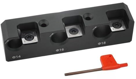 Helilyco Dowel Maker Jig con inserti in carburo per tasselli in legno e aste rotonde, 8-18 mm, nero