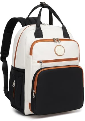 Miss Lulu Großer Wickelrucksack für Mama und Papa, wasserabweisend | 16 Taschen, SBS-Reißverschlüsse, Trolley-Gurt und Kinderwagenbefestigung– für Reisen, Krankenhaus und den Babyalltag