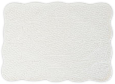 IBOAH Set de 4 Manteles Individuales Acolchados de Algodón Lavables 33x46cm