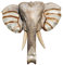 Bella elefante legno maschera testa Africa Elephant Realizzato a mano Bali maske48. 30hell