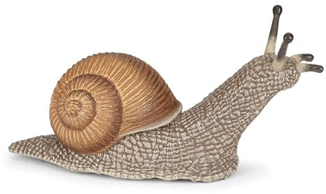 PAPO - Schnecke - Realistische Plastikfigur - 3 Jahre alt - Gartentiere - Handbemalt - Extrem detailgetreu - Langlebig und lehrreich - Kinderspielzeug - Geschenkidee