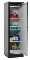 Denios 218326 Asecos Basis-Line Typ 30-63R Feuerbeständiger Gefahrstoffschrank, 3 Einlegeböden, Türanschlag Rechts, Anthrazit/Silber, 620mm Länge, 564mm Breite, 1947mm Höhe