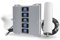 Amplificador de señal de teléfono móvil GSM UMTS LTE Internet Repetidor 2G 3G 4G Mobile 5-Band Amplificador 800/900/1800/2100/2600MHz Teléfono móvil con 2 antenas (todos los proveedores de la UE)