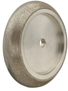 UF-SHARP 12,7 cm CBN-Bandsägen-Schleifscheibe, 10/30,1 cm Dorn | Bandsägeblatt für 2,2 cm Zahnabstand, silberfarben, kühleres Schleifen, kein Abrichten erforderlich, weniger Schleifstaub
