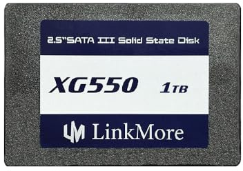 LinkMore XG550 1TB 2.5'' SATA III (6Gb/s) Internal SSD, Solid State Drive, Read Speed Up to 550MB/s, 2.5 inch for Laptop and PC Desktop