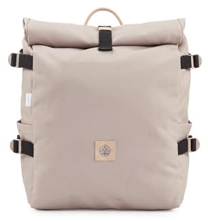 The BlueWave Collective - Re.32 Cycle | Sac à dos pour ordinateur portable Rolltop jusqu'à 15,6 pouces - Plastique recyclé - Sac à dos 20 à 28 L - Étanche et Durable, seize if grey, L