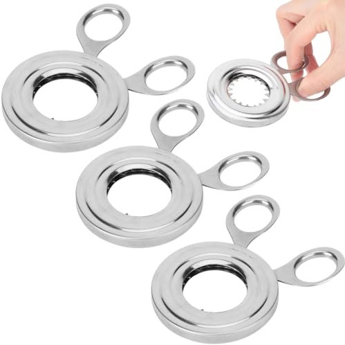 Stainless Steel Egg Cutte, 3 PCS Egg Pricker for Boiled Eggs, Stainless Steel Shell Opener Cutter, Eggs Separator Cracker, for Raw or Soft Hard Boiled Egg Kitchen Gadgets