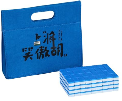 TBBFGTL Mahjong Set Jedes Mahjong 26x18x12cm Multiplayer Tragbar Mini Chinesisches Mahjong Spiel Familie und Freunde Partei im Freien Reisen Unterhaltung Gott