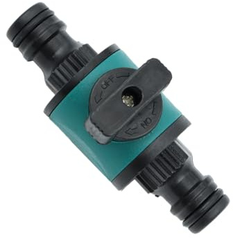 Sarini In-Line Quick-Release Shut-Off Valve Kit for Hozelock - Garden Hose Pipe Shut-Off Valves - Heavy Duty, Fits All Hozelock Female Connectors