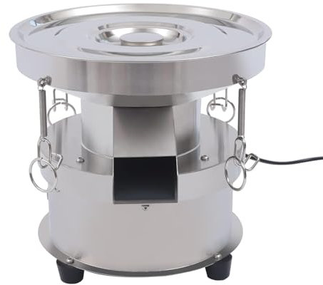 LZDOYY Tamiz vibratorio automático Incluido Tamiz de harina Tamiz vibratorio eléctrico Máquina tamizadora 1350 r/min para partículas de arroz y Polvo de Hierbas,65Mesh