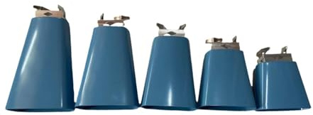 Oshhni Metall-Kuhglocken-Set, Kuhglocken, Geräuschemacher, Trommelzubehör, Musik-Kuhglocke, Handpercussion, Kuhglocken-Set für Fußballspiele, Party